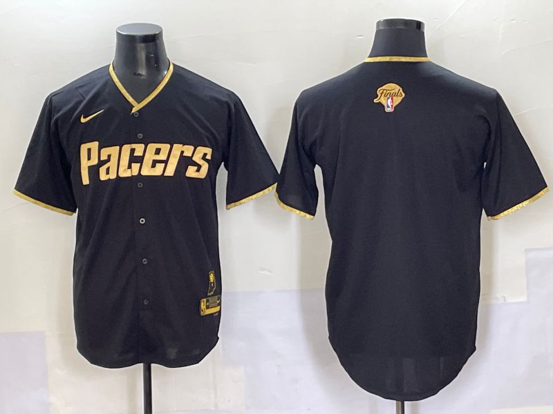 Men 2025 Indiana Pacers Blank Black Joint Name NBA Jersey style 10->indiana pacers->NBA Jersey